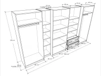 Fáraó 2 szekrénysor KL méretrajz